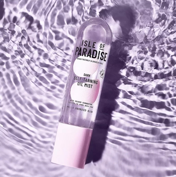 NEW ISLE OF PARADISE DARK SELF-TANNING OIL MIST HELLO BRONZED GLOW 6.76 OZ - Picture 2 of 3